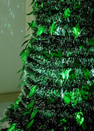 5 Ft Retractable Christmas Tree Foldable Plastic Telescopic Eco Friendly Pet Home Party Decoration Living Room Bedroom Room