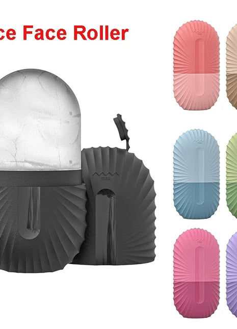 Ice Face Roller Ice Cube Beauty Massage Silicone Ice Mold For Eye Puffiness Ice Facial Roller Shrink Pores