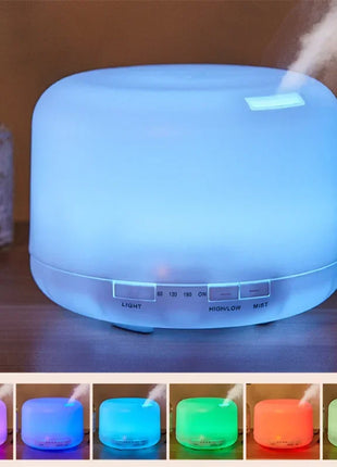 500ML Air Humidifier Essential Oil Diffuser Aroma Diffuser With Colorful Night Lights USB Humidifier Mini-Size Humidifier