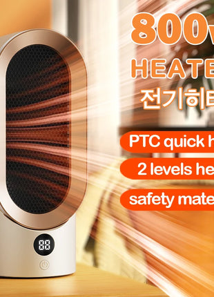 Portable Heater Electric Fan Heater Mini Radiator Desktop Warmer Machine For Winter PTC Ceramic Heating For Home Bedroom Office