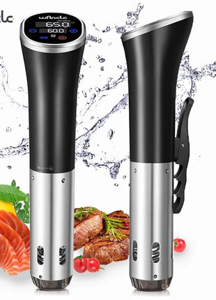 Wancle 1100W Sous Vide Cooker LCD Touch Immersion Circulator Accurate Cooking IPX7 Waterproof Vacuum Cooker with Digital Display