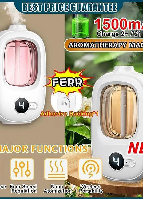 Automatic aromatherapy device toilet home air freshener aromatherapy machine essential oil diffuser rechargeable humidifier