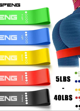 Different Resistance Bands Yoga Band Fitness Exercise Training Hip Tension Band Leg Squat Dance Elastic Loop Stretch Band