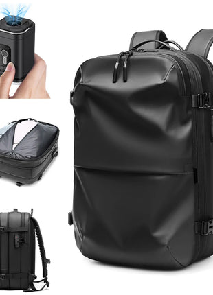 Men Travel Backpack vacuum compression 17 inch Laptop Backpack Business Large Capacity school Backpack Expanded Hiking backpack