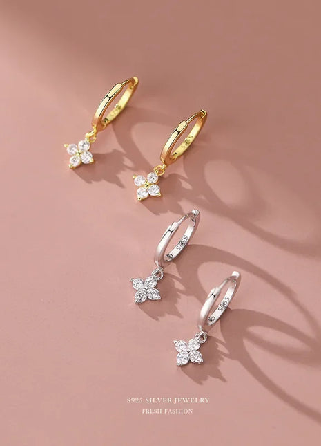 925 Sterling Silver leaf Earrings For Women Trendy Earring Jewelry Prevent Allergy Party Accessories Gift