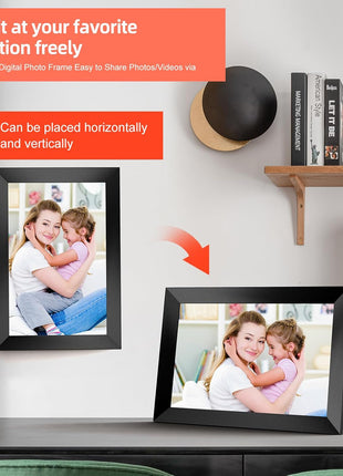 Frameo Digital Picture Frame 10.1 Inch 32GB/64GB Smart WiFi digital photo frame with 1280x800 IPS HD Touch Screen Wall Mountable