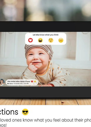 Frameo Digital Picture Frame 10.1 Inch 32GB/64GB Smart WiFi digital photo frame with 1280x800 IPS HD Touch Screen Wall Mountable