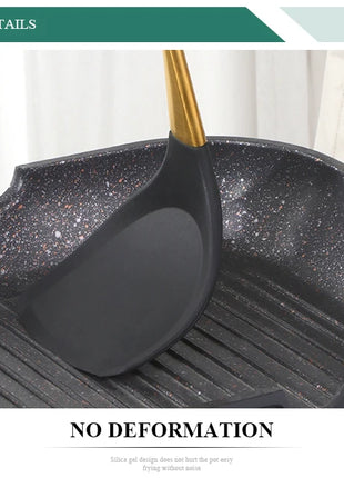 Silicone Spatula Heat-Resistant Non-Stick Set with Stainless Steel Handle for Pastry Baking Multifunction Cooking Kitchenware