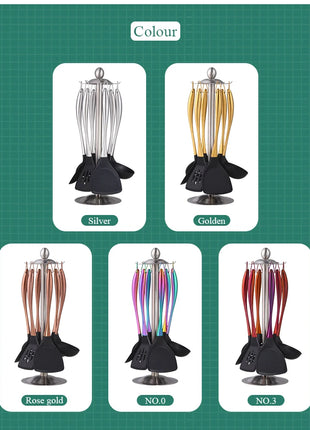 Silicone Spatula Heat-Resistant Non-Stick Set with Stainless Steel Handle for Pastry Baking Multifunction Cooking Kitchenware