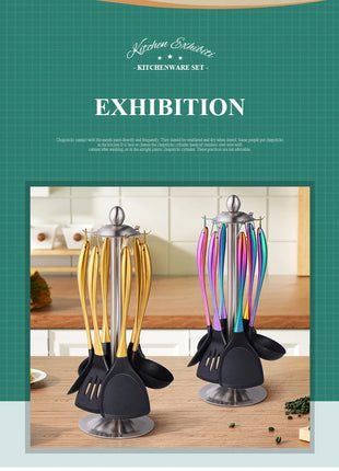 Silicone Spatula Heat-Resistant Non-Stick Set with Stainless Steel Handle for Pastry Baking Multifunction Cooking Kitchenware