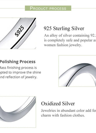 925 Sterling Silver Vintage Earrings For Women Trendy Wide Smooth Earring Jewelry Prevent Allergy Party Accessories Gift