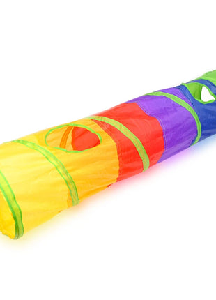 Cat Tunnel Pet Tube Collapsible Play Toy Indoor Outdoor Kitty Puppy Toys for Puzzle Exercising Hiding Training