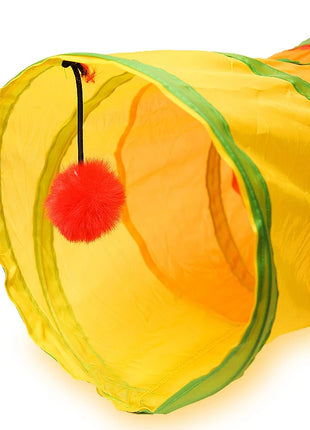 Cat Tunnel Pet Tube Collapsible Play Toy Indoor Outdoor Kitty Puppy Toys for Puzzle Exercising Hiding Training