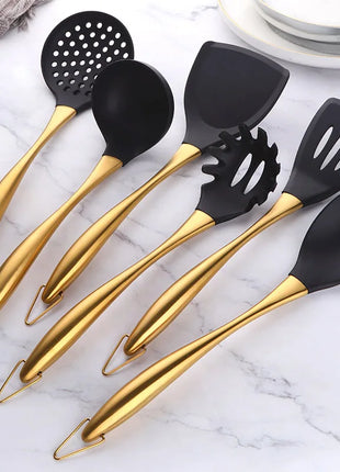 Silicone Spatula Heat-Resistant Non-Stick Set with Stainless Steel Handle for Pastry Baking Multifunction Cooking Kitchenware