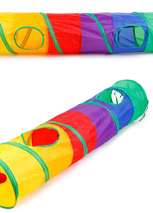 Cat Tunnel Pet Tube Collapsible Play Toy Indoor Outdoor Kitty Puppy Toys for Puzzle Exercising Hiding Training