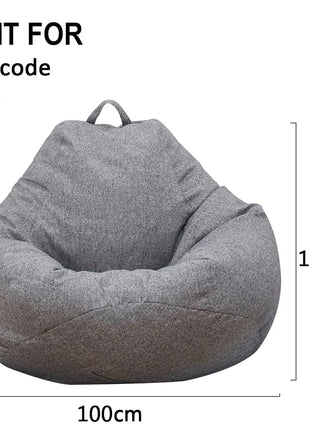 Lazy Sofas Cover Chairs Without Filler Comfortable Adults Bean Bag Chair Couch Living Room Bedroom Home Tatami Lounger Cover