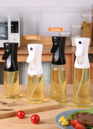 Household Use Oil Bottle Kitchen Home Outdoor Portable Spice Shaker Foggy Air Fryer Oil Kettle Things Spray Tools Gadgets Dining