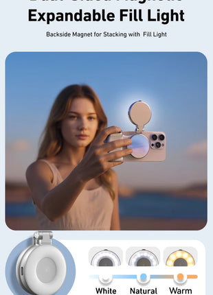 TELESIN Phone Camera Shoot Hand Grip Magnetic Smart Phone Holder Shooting Aid Remote Control Handle For Iphone Android Phone