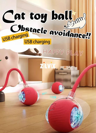 Automatic Rolling Ball Interactive Ball Cat Toys Pet Supplies Electric Dog Training Cat Teaser simulated Rat Rechargeable