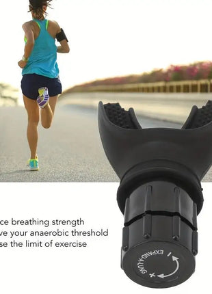 Silicone Breathing Fitness Exercise Equipment Portable Throat Adjustable Resistance Breathing Exercise Device