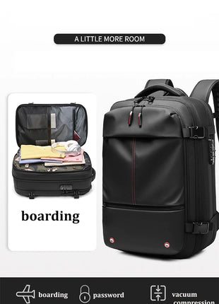 Men Travel Backpack vacuum compression Laptop Backpack 17 inch Extended Large Capacity school Backpack Hiking Business backpack