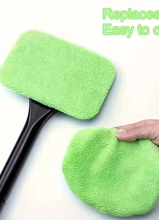 Car Window Cleaner Brush Kit Windshield Cleaning Wash Tool Inside Interior Auto Glass Wiper with Long Handle Car Accessories
