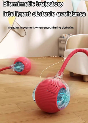 Automatic Rolling Ball Interactive Ball Cat Toys Pet Supplies Electric Dog Training Cat Teaser simulated Rat Rechargeable