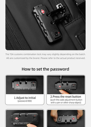 Travel casual Backpack 16 inch vacuum compression Laptop Backpack USB charging school Backpack Extended Hiking Business backpack