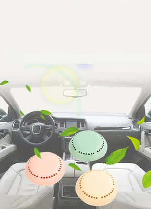 10pcs Toilet Air Deodorant Solid Round Fisher Aromatherapy Fragrance Lasting Deodorization Toilet Bedroom Wardrobe Car Home