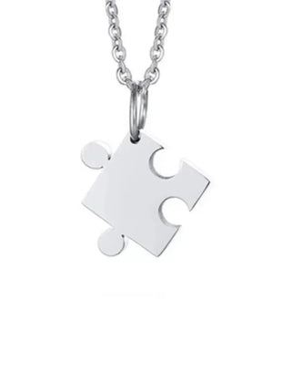 2pcs Couple Lock Key Heart Puzzle I Love You Pendant Couple Necklace Pendants Necklaces for Lovers Valentine's Day Jewelry Gifts