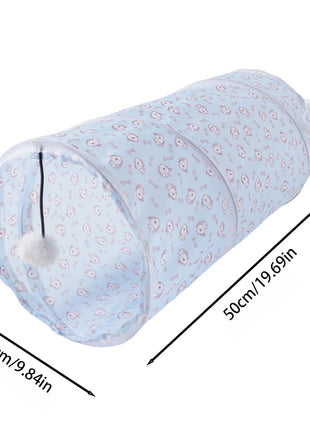 Cat Tunnel Pet Tube Collapsible Play Toy Indoor Outdoor Kitty Puppy Toys for Puzzle Exercising Hiding Training