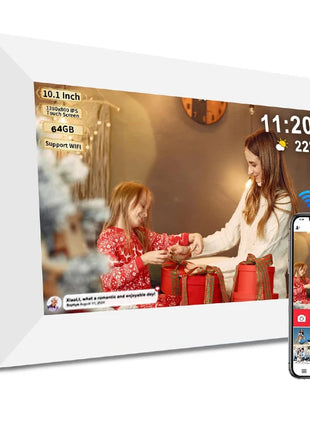 Frameo Digital Picture Frame 10.1 Inch 32GB/64GB Smart WiFi digital photo frame with 1280x800 IPS HD Touch Screen Wall Mountable