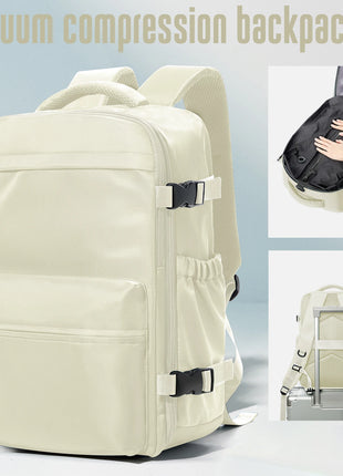 Vacuum Backpack Travel Bag for Men Large Capacity Backpack Business Laptop Backpack Women Men Expandable Backpack School Bag