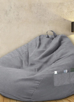 Lazy Sofas Cover Chairs Without Filler Comfortable Adults Bean Bag Chair Couch Living Room Bedroom Home Tatami Lounger Cover