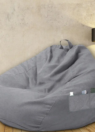 Lazy Sofas Cover Chairs Without Filler Comfortable Adults Bean Bag Chair Couch Living Room Bedroom Home Tatami Lounger Cover