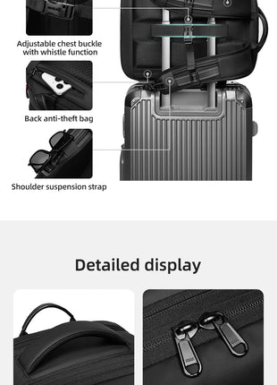 Travel casual Backpack 16 inch vacuum compression Laptop Backpack USB charging school Backpack Extended Hiking Business backpack
