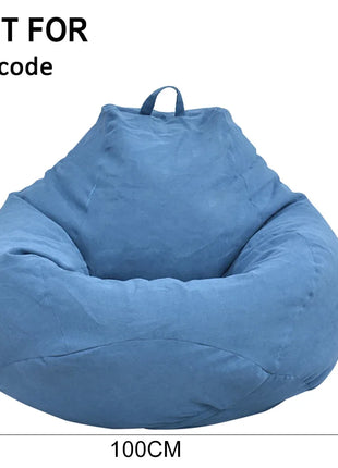 Lazy Sofas Cover Chairs Without Filler Comfortable Adults Bean Bag Chair Couch Living Room Bedroom Home Tatami Lounger Cover