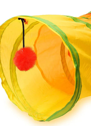 Cat Tunnel Pet Tube Collapsible Play Toy Indoor Outdoor Kitty Puppy Toys for Puzzle Exercising Hiding Training