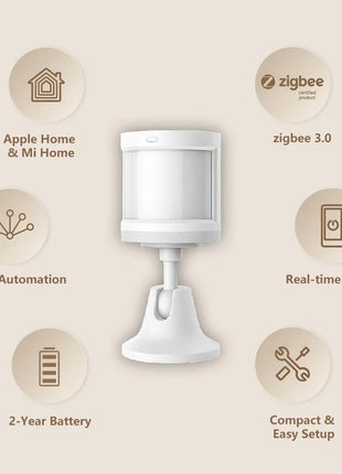 New Aqara Motion Sensor Smart Human Body Sensor Body Movement Wireless ZigBee Gateway Smart Home for Alexa Mijia Apple Homekit