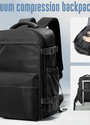 Vacuum Backpack Travel Bag for Men Large Capacity Backpack Business Laptop Backpack Women Men Expandable Backpack School Bag