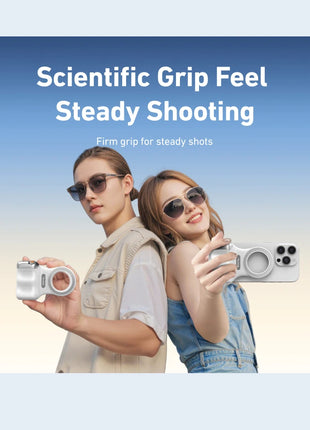 TELESIN Phone Camera Shoot Hand Grip Magnetic Smart Phone Holder Shooting Aid Remote Control Handle For Iphone Android Phone