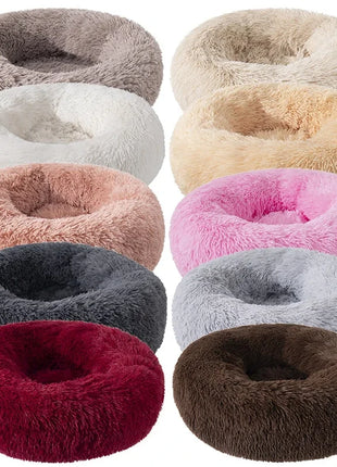 Super Soft Pet Cat Bed Plush Full Size Washable Calm Bed Donut Bed Comfortable Sleeping Artifact Suitable For All Kinds Of Cats