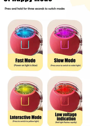 Automatic Rolling Ball Interactive Ball Cat Toys Pet Supplies Electric Dog Training Cat Teaser simulated Rat Rechargeable