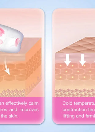 Ice Roller for Face Beauty Ice Roller With Cosmetic Brush Scrubber Mat Pad Cleaning Tool Skin Care Tools Perfect Gift for Women