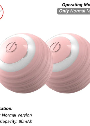 Cat Interactive Ball Toy, Automatic Rolling Ball with Tail, Rechargeable Smart Pet Interactive Toy, Intelligent Mouse for Cat