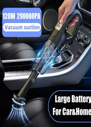 Wireless Vacuum Cleaner Powerful Suction Rechargeable Handheld Vacuum Cleaner Quick Charge for Car Home Pet Hair