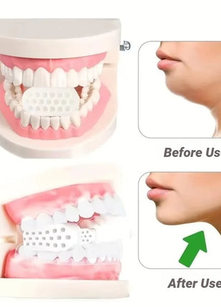 1/2Pcs Large Jaw Exerciser Fitness Jawline Muscle Training Double Chin Reducer Neck Face Slimming Mouth Jawliner Silicone Chew