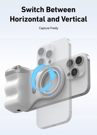 TELESIN Phone Camera Shoot Hand Grip Magnetic Smart Phone Holder Shooting Aid Remote Control Handle For Iphone Android Phone