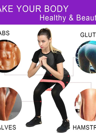 Different Resistance Bands Yoga Band Fitness Exercise Training Hip Tension Band Leg Squat Dance Elastic Loop Stretch Band