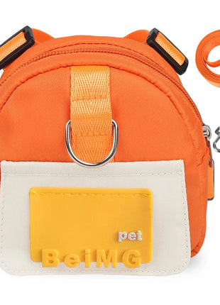 Pet Self Backpack Pet Self-backpack Cartoon Dog Chest Small Schoolbag Cat Dog Outdoor Travel Dog Backpack Pet Supplies Wholesale